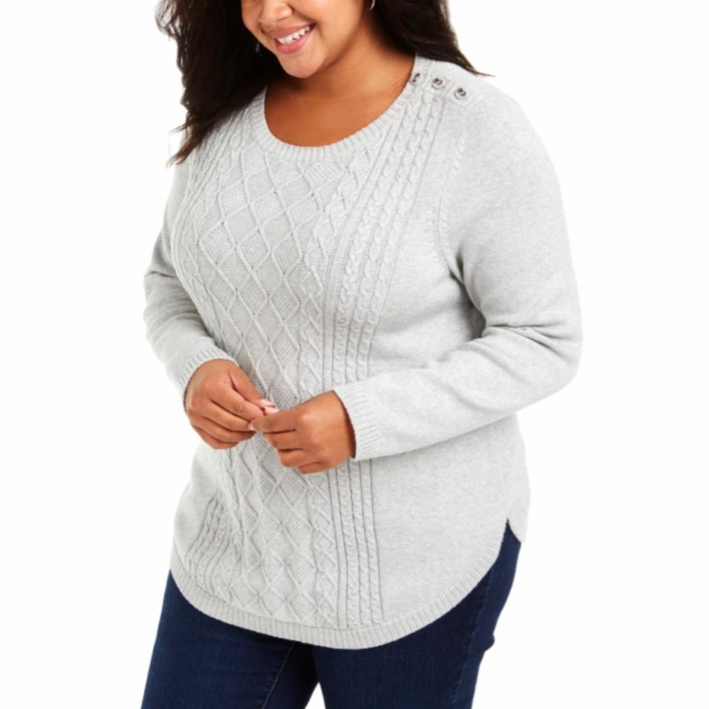 Charter Club Plus Core Table Sweater